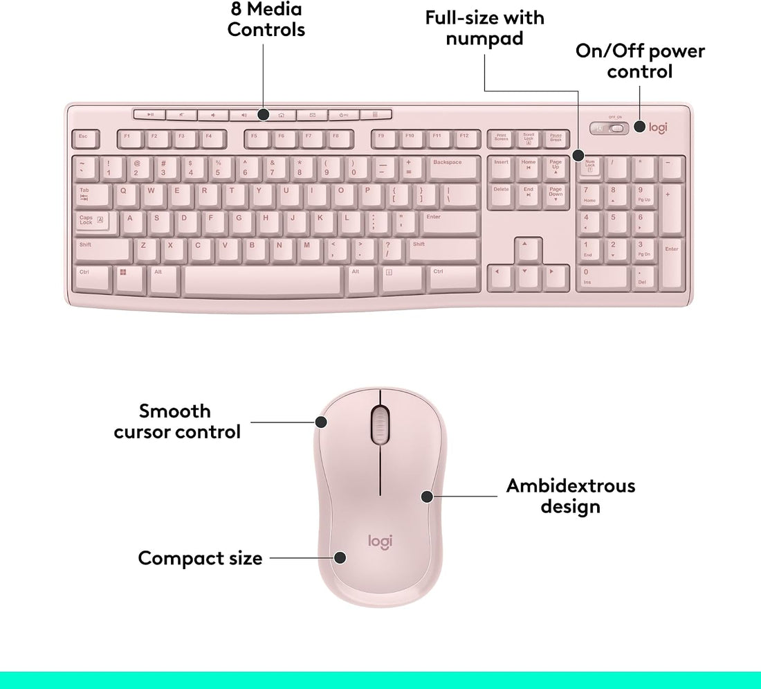 XX-Shop Amazon Products-TCoU affiliate--Logitech MK270 Full Size Wireless Keyboard and Mouse Combo - Black