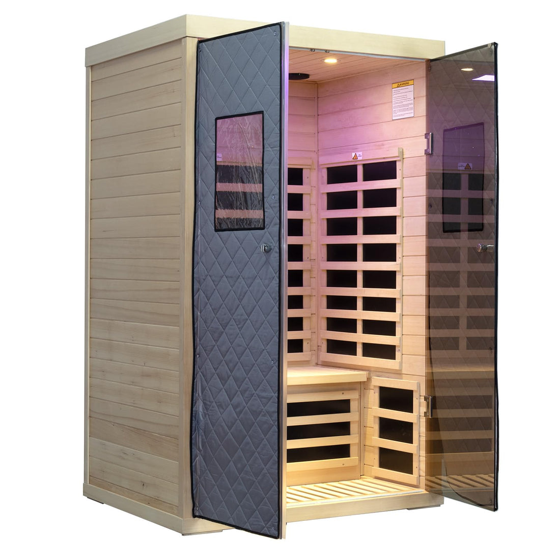 Home Sauna--Smart APP Control 2-3 Person Ultra Low EMF (0-5mG) Far Infrared Sauna for Home, 1520W Hemlock Wood Sauna Room with Bluetooth Speaker & Chromotherapy Lights, LCD Touch Panel, Constant Temperature Cover-TCoU Recommendations from Amazon Products