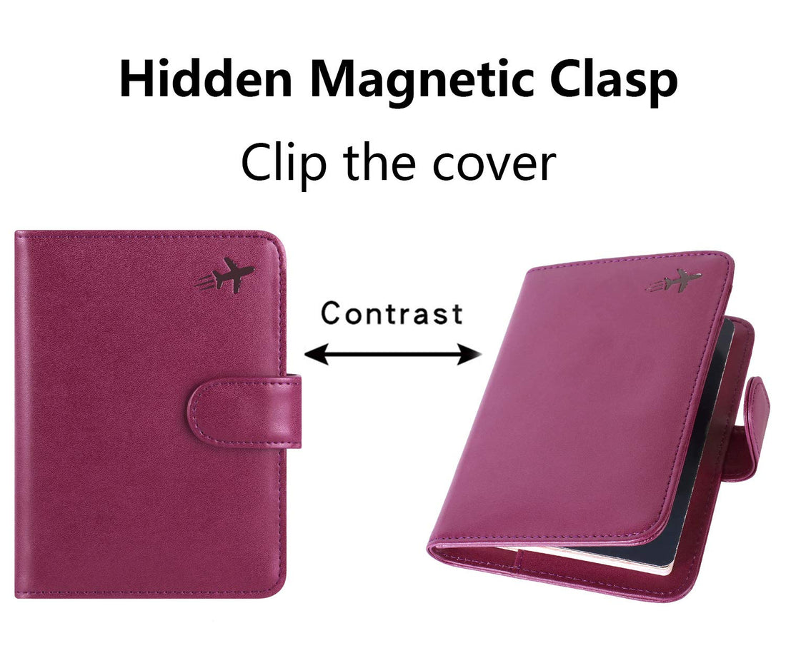 Passport Holder Cover Wallet RFID Blocking Leather Card Case Travel Accessories for Women Men (Pink)-TCoU Recommendations from Amazon Products