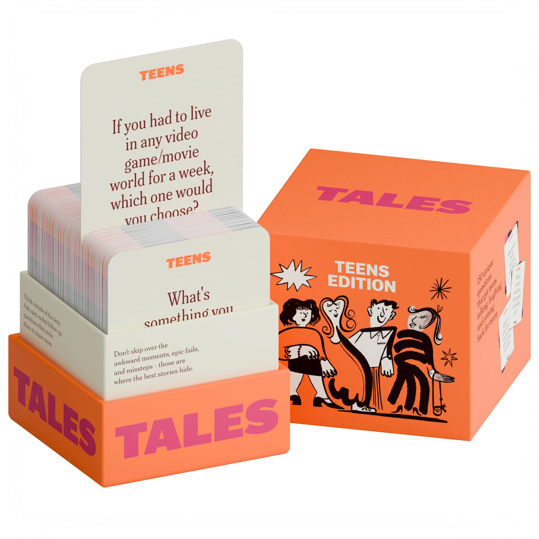 Party game--TALES 150 Life Story Interview Kit, Conversation Cards, for Grandparents, Parents, Families, Adults, Game Night, Road Trips, Dinner Table, Getting to Know You (New Edition), TCoU Recommendations from Amazon Products