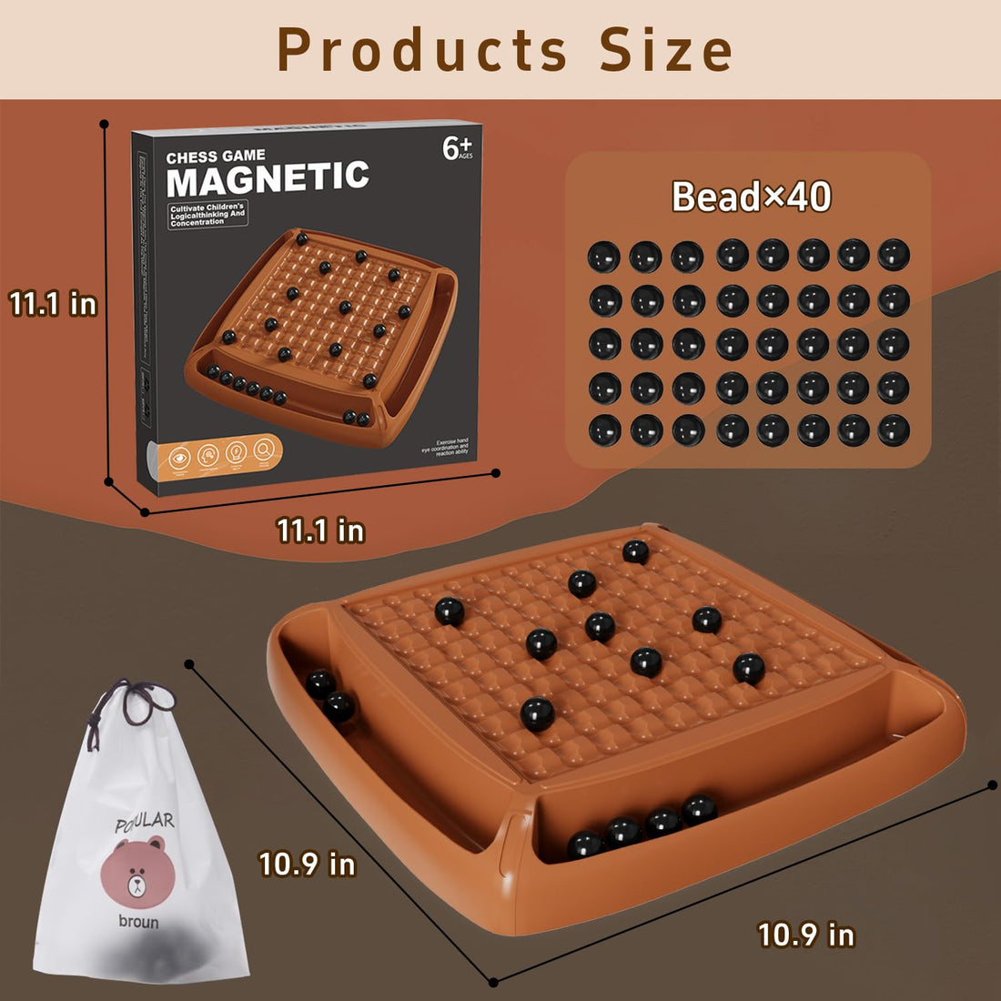 Magnet Game, Family Games for Kids and Adults, Board Games for Kids 8-12, Magnetic Games Ideal for Family and Friend Game Night, 2-4 Players, ChristmasGifts for Grandkids Teen Boys Girls (28pcs) -- TCoU Recommendations from Amazon Products