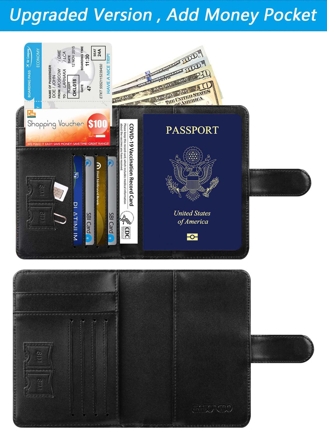 Passport Holder Cover Wallet RFID Blocking Leather Card Case Travel Accessories for Women Men (Pink)-TCoU Recommendations from Amazon Products