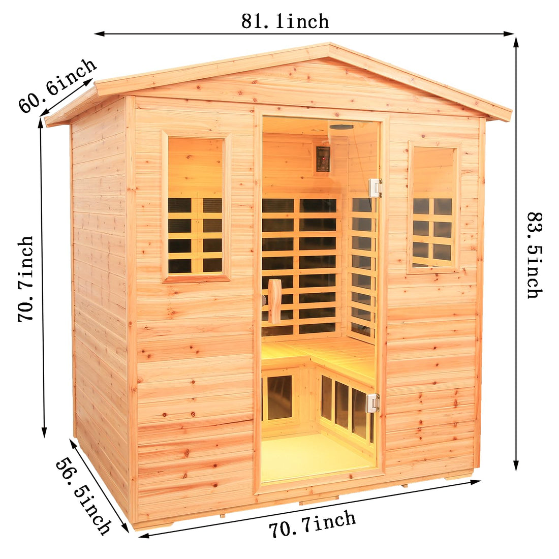 Home Sauna--Smart APP Control 2-3 Person Ultra Low EMF (0-5mG) Far Infrared Sauna for Home, 1520W Hemlock Wood Sauna Room with Bluetooth Speaker & Chromotherapy Lights, LCD Touch Panel, Constant Temperature Cover-TCoU Recommendations from Amazon Products