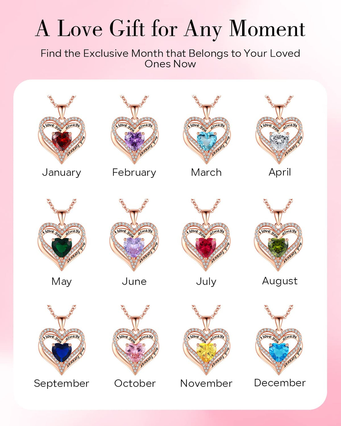 Always & Forever--I Love you Heart Necklace--S925 Sterling Silver Necklace for Women, TCoU Recommendations from Amazon Products