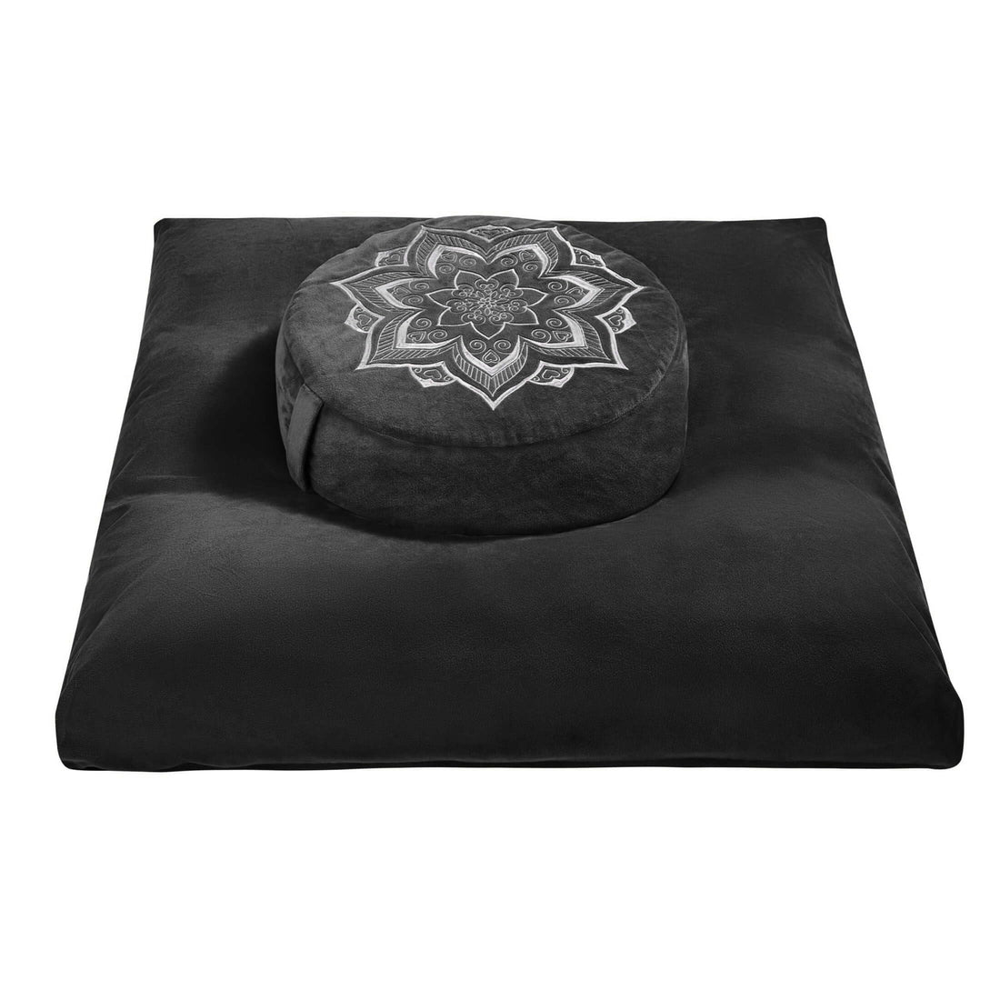 Meditation Cushion Set with Buckwheat Hulls & Memory Foam by Zafu- Ergonomic Support for Yoga & Sitting - Removable Machine-Washable Luxury Velvet Cover - for Adults and Kids (Blue),TCoU Recommendations from Amazon Products