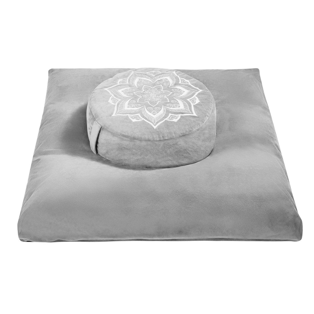 Meditation Cushion Set with Buckwheat Hulls & Memory Foam by Zafu- Ergonomic Support for Yoga & Sitting - Removable Machine-Washable Luxury Velvet Cover - for Adults and Kids (Blue),TCoU Recommendations from Amazon Products