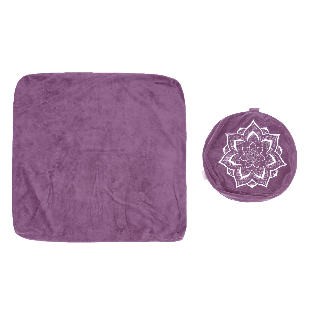 Meditation Cushion Set with Buckwheat Hulls & Memory Foam by Zafu- Ergonomic Support for Yoga & Sitting - Removable Machine-Washable Luxury Velvet Cover - for Adults and Kids (Blue),TCoU Recommendations from Amazon Products
