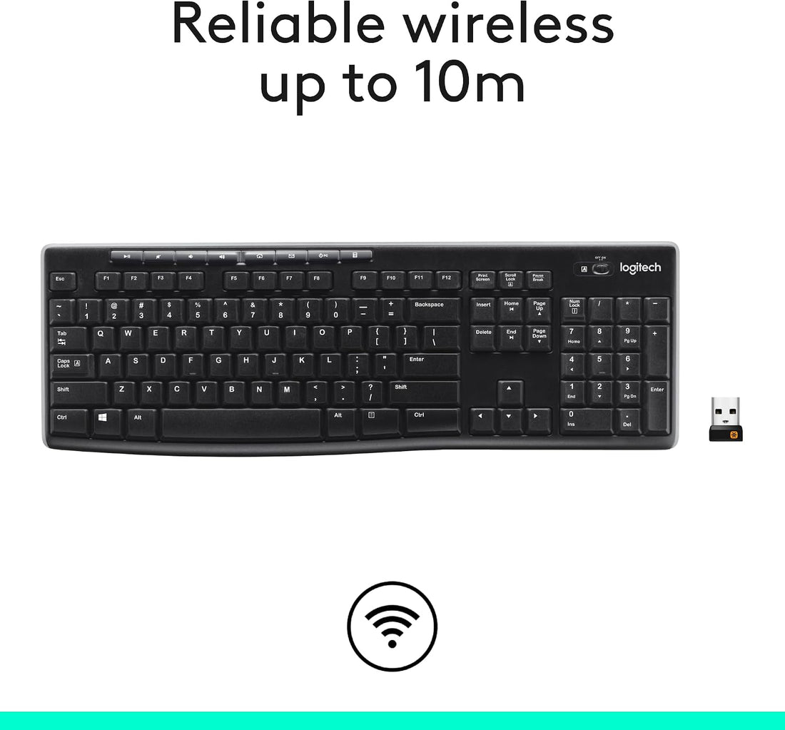 XX-Shop Amazon Products-TCoU affiliate--Logitech MK270 Full Size Wireless Keyboard and Mouse Combo - Black