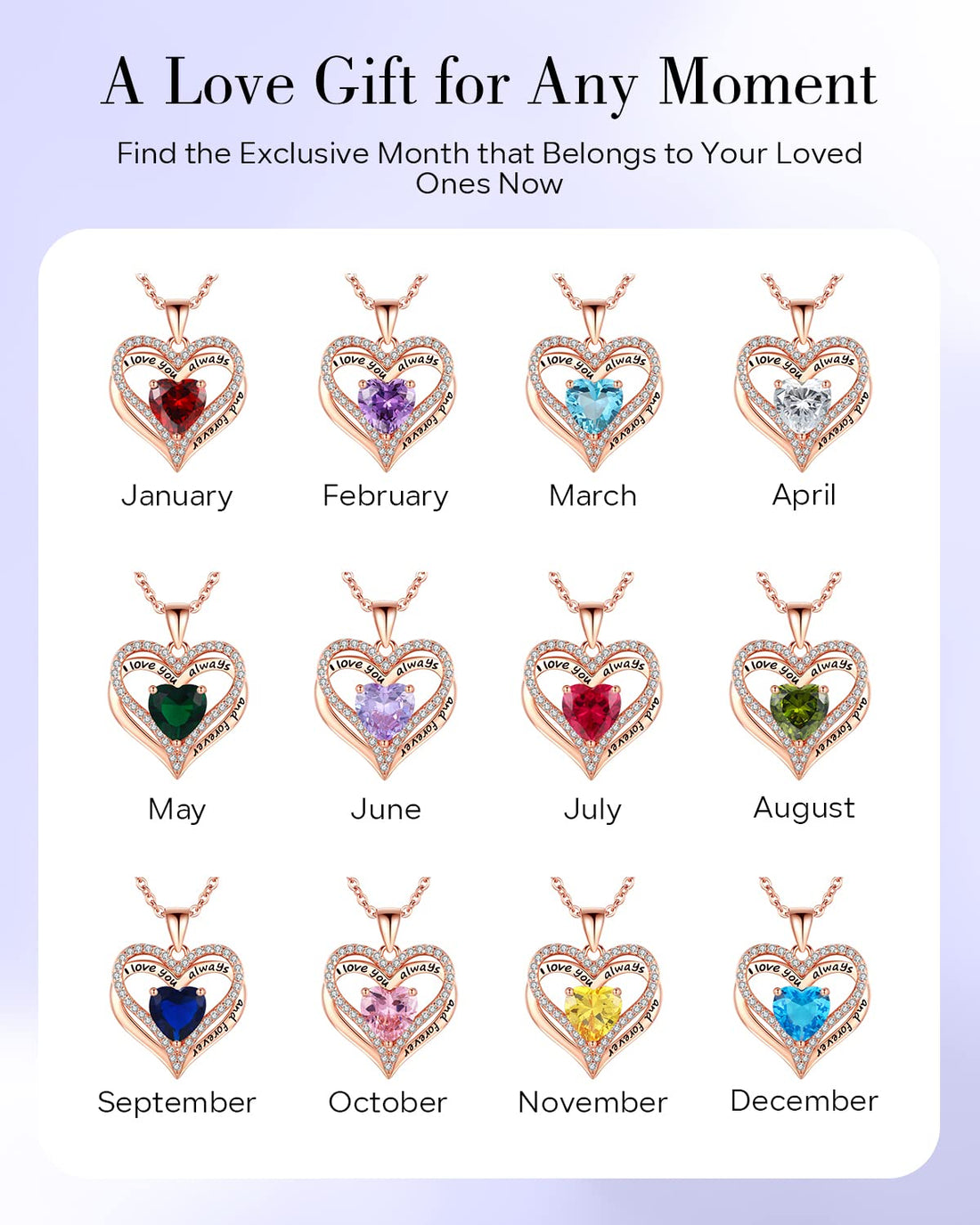 Always & Forever--I Love you Heart Necklace--S925 Sterling Silver Necklace for Women, TCoU Recommendations from Amazon Products