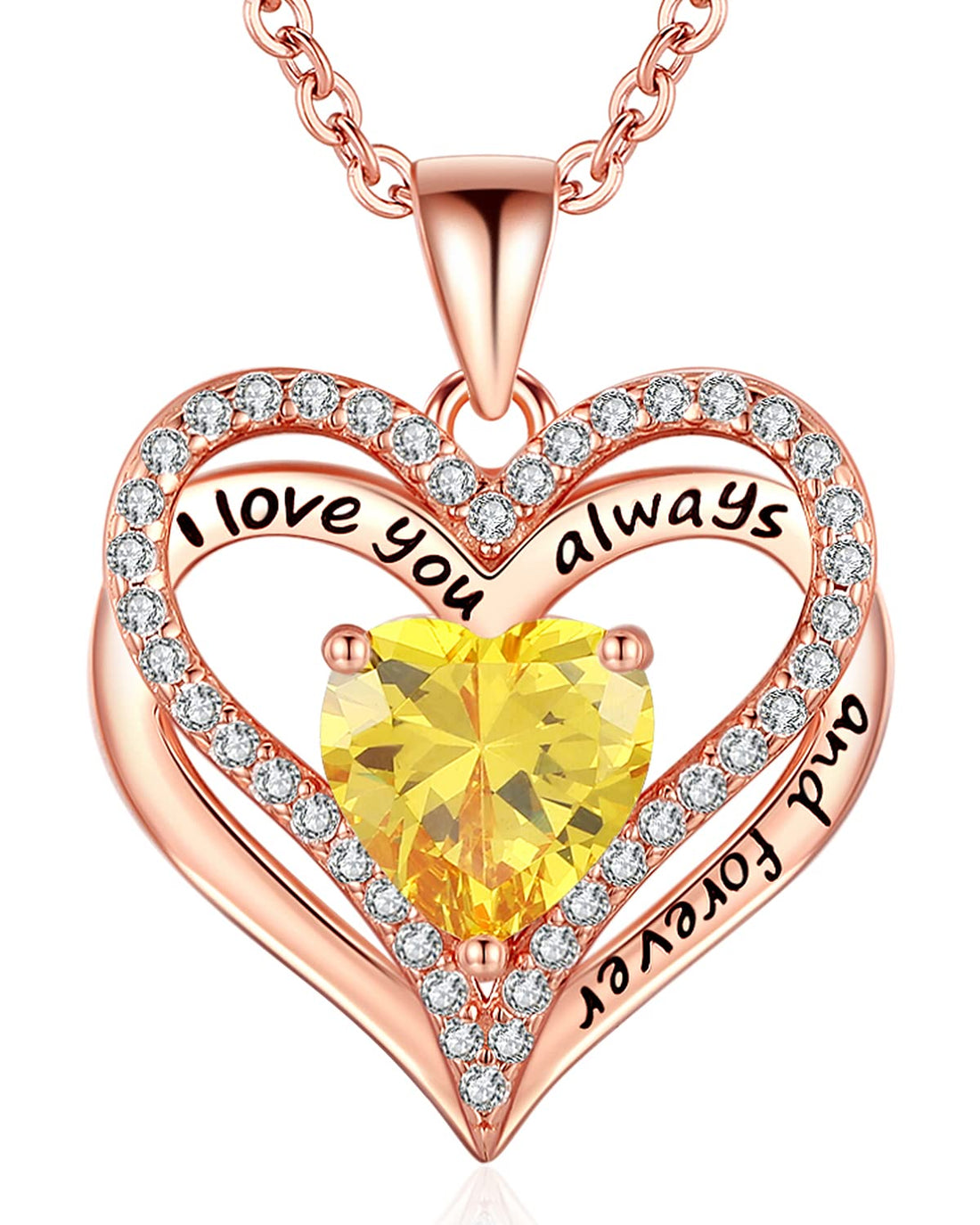 Always & Forever--I Love you Heart Necklace--S925 Sterling Silver Necklace for Women, TCoU Recommendations from Amazon Products