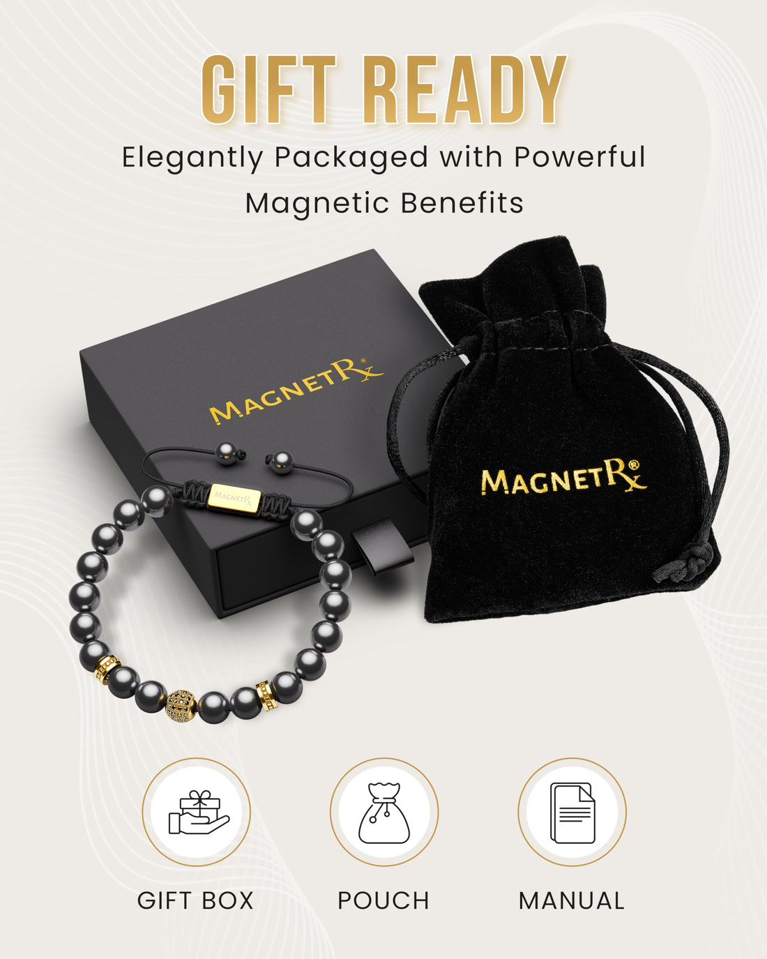Copper Jewelry--MagnetRX® Magnetic Bracelets for Men & Women – MAX Strength Magnetic Hematite & Copper Bracelet with 8mm Solid Copper Beads (Double Copper), TCoU Recommendations from Amazon Products