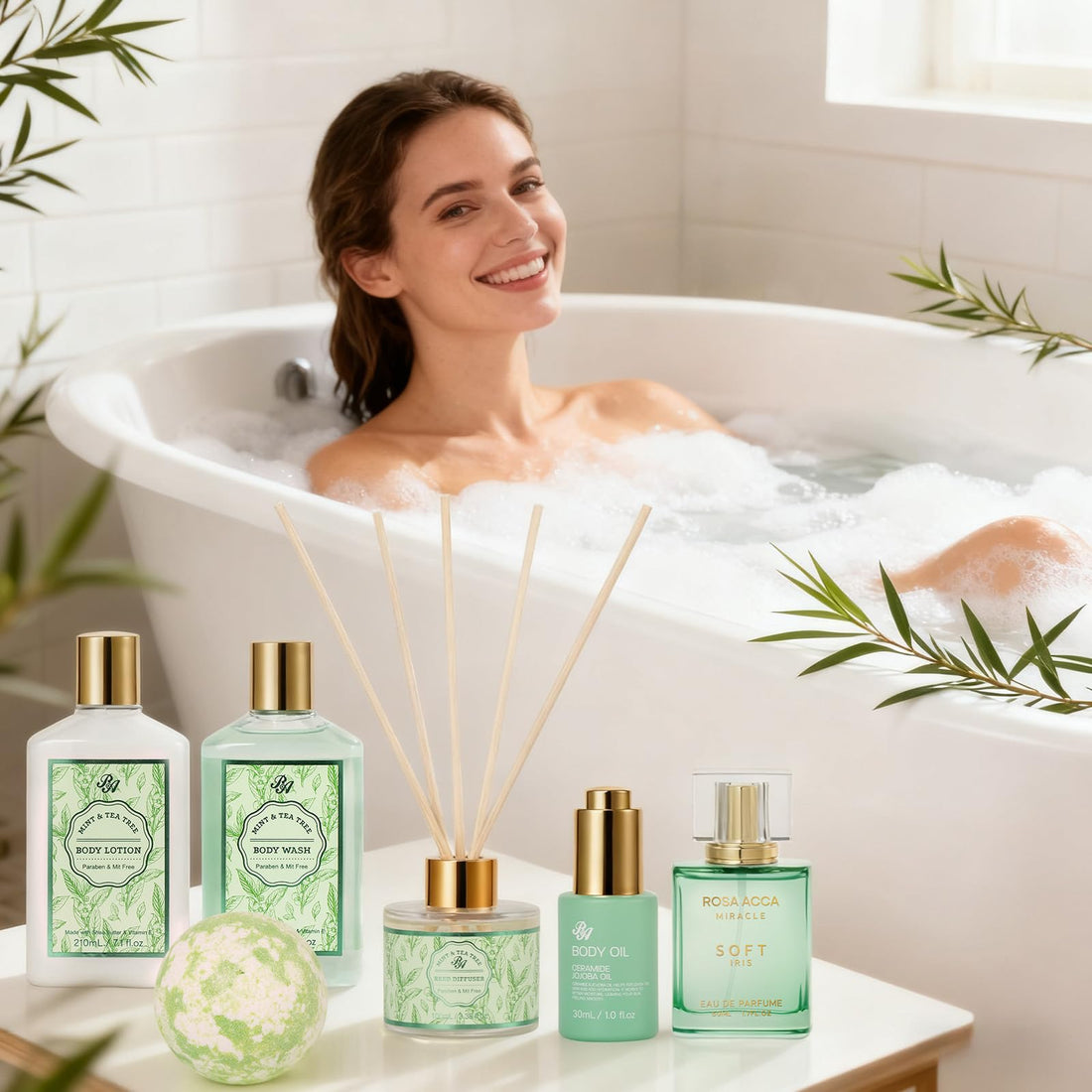 Gift Basket --35 Pcs Mothers Day - Gifts for Mom, Honey & Almond Bath & Body Gift Basket for Women, Face Skin Care Kit, Home Spa Basket Gift Set, Self-Care Gift Kit, Necklace, Birthday, Anniversary, Wife, TCoU Recommendations from Amazon Products