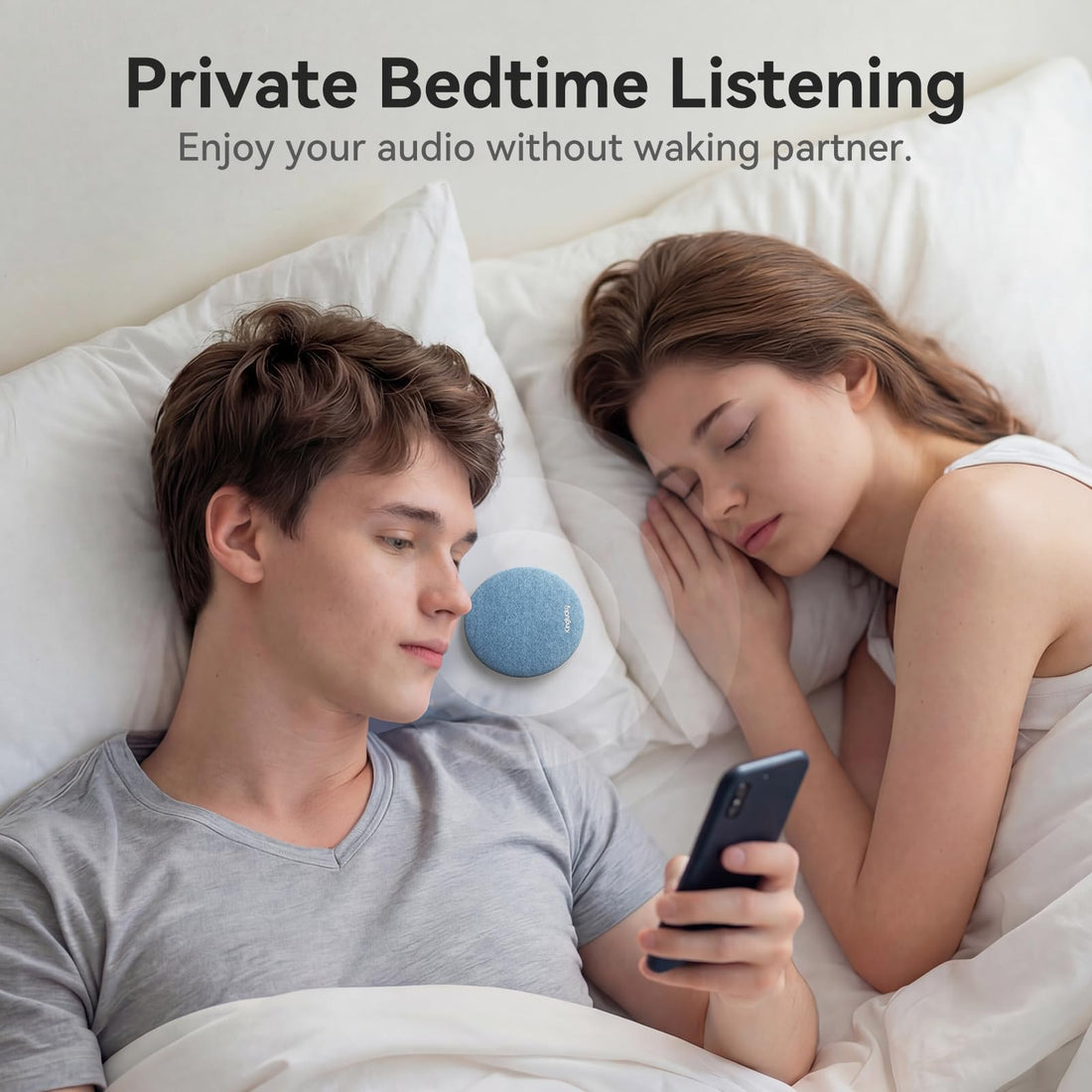 Pillow Speaker for Sleeping, wireless, no ear pods needed, Bluetooth , Under Pillow with Built-in Sound Machine for Sleeping, White & Pink Noise Sound, made by Kinglucky--TCoU Recommendations from Amazon Products
