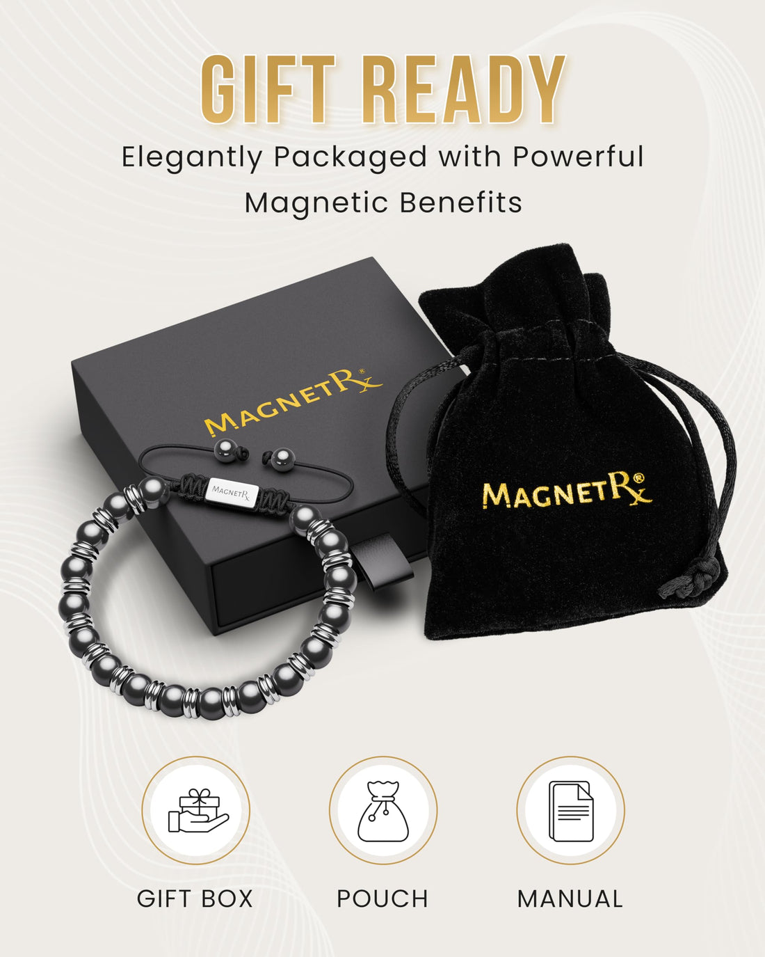 Copper Jewelry--MagnetRX® Magnetic Bracelets for Men & Women – MAX Strength Magnetic Hematite & Copper Bracelet with 8mm Solid Copper Beads (Double Copper), TCoU Recommendations from Amazon Products
