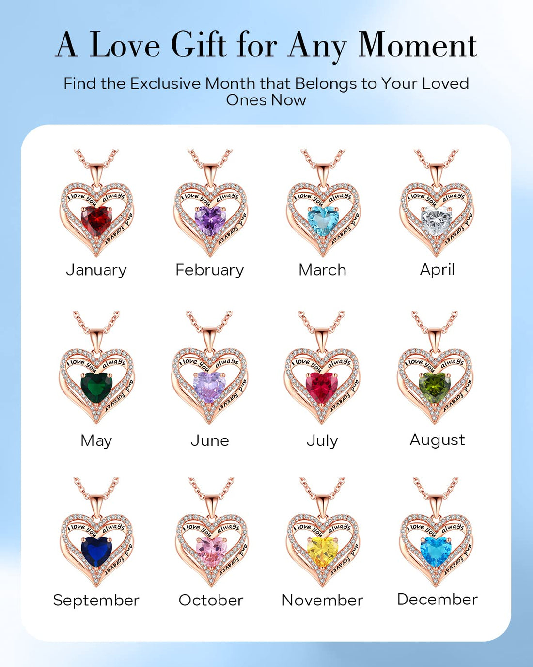 Always & Forever--I Love you Heart Necklace--S925 Sterling Silver Necklace for Women, TCoU Recommendations from Amazon Products
