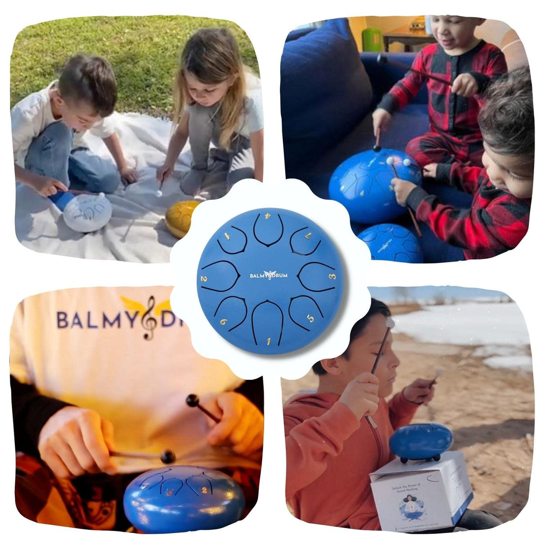 The Balmy Drum - 15 Note 14 Inch Steel Tongue Drum, Steel Drum Instrument, Drums For Children and Adults, Balmy Drum Set for Kids with Music Book, Handpan, Mallet and Carry Bag (Blue), TCoU Recommendations from Amazon Products
