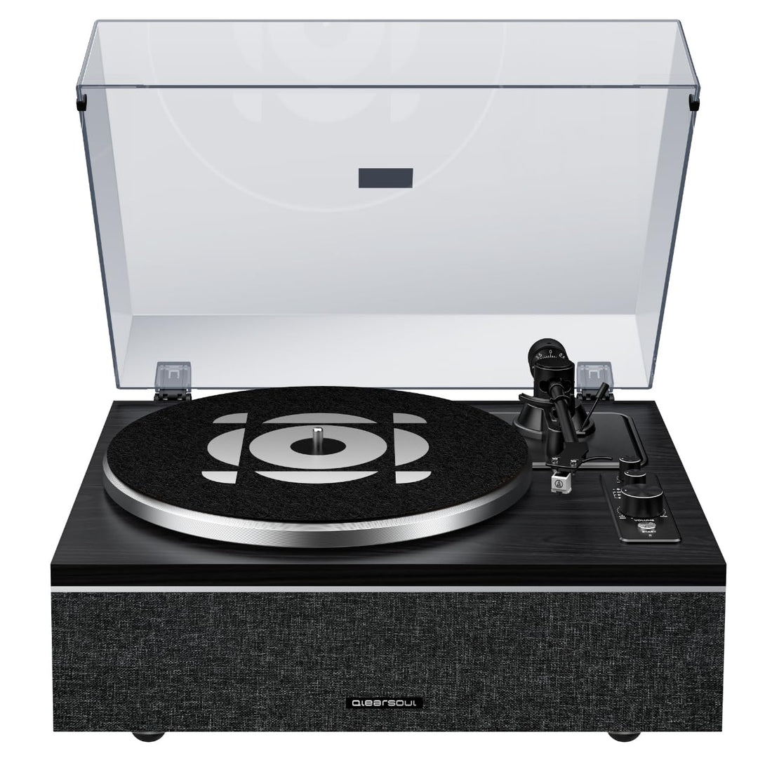 Vinyl Record Player with Bluetooth Input/Output, All-in-One Vintage Turntable Built in Speakers, Phono Preamp & DSP, AT-3600L Cartridge, 33/45 RPM (Walnut), TCoU Recommendations from Amazon Products