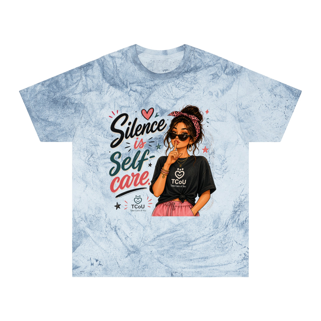"Silence Is Self-Care" Sassy Graphic Tee — Women’s Empowerment Self-Love Shirt