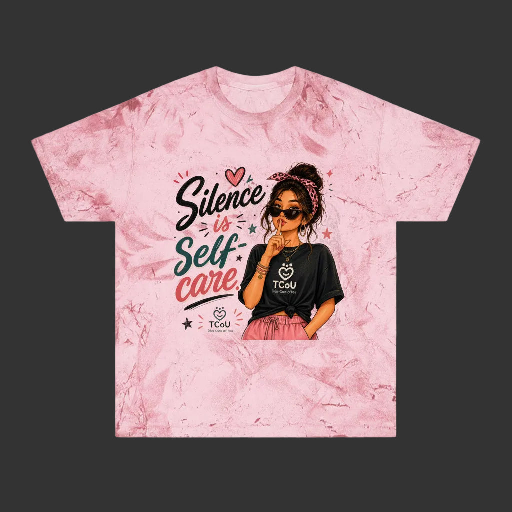 "Silence Is Self-Care" Sassy Graphic Tee — Women’s Empowerment Self-Love Shirt