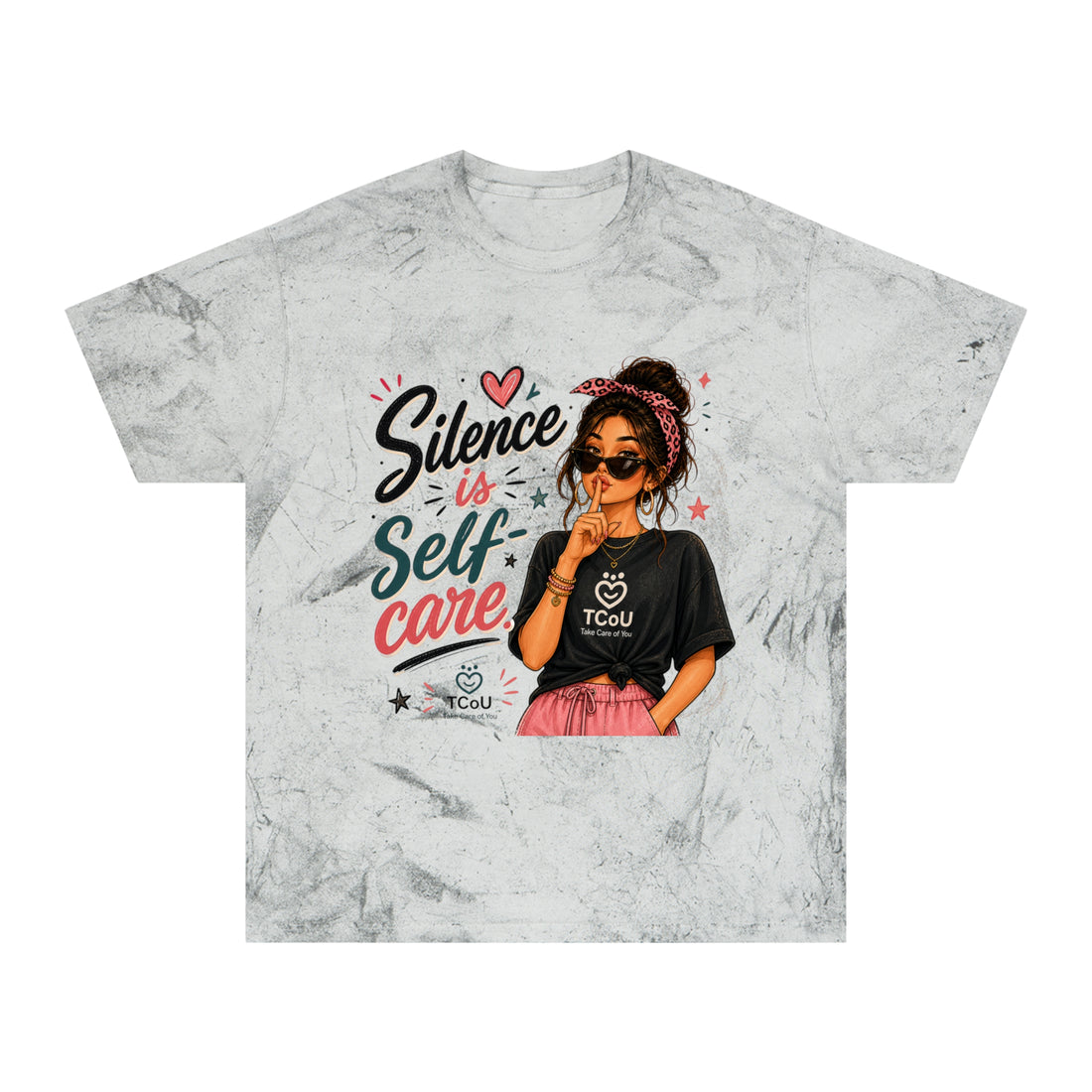 "Silence Is Self-Care" Sassy Graphic Tee — Women’s Empowerment Self-Love Shirt