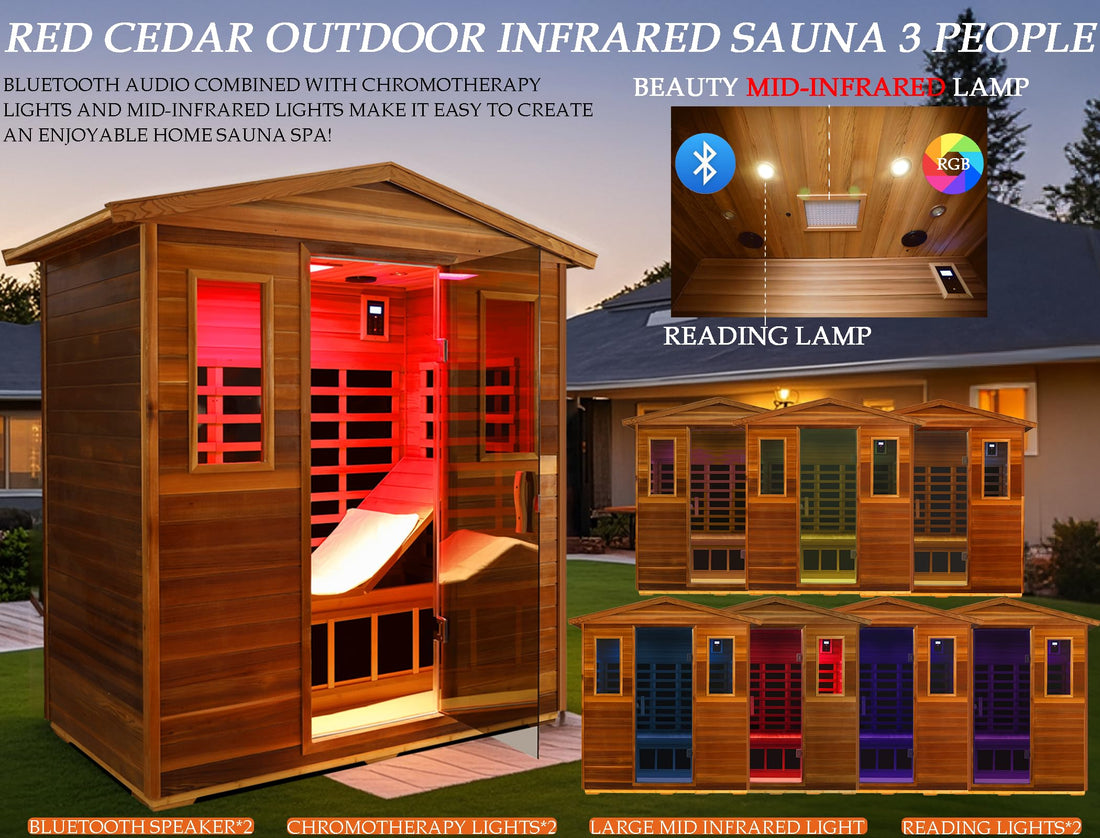 Home Sauna--Smart APP Control 2-3 Person Ultra Low EMF (0-5mG) Far Infrared Sauna for Home, 1520W Hemlock Wood Sauna Room with Bluetooth Speaker & Chromotherapy Lights, LCD Touch Panel, Constant Temperature Cover-TCoU Recommendations from Amazon Products