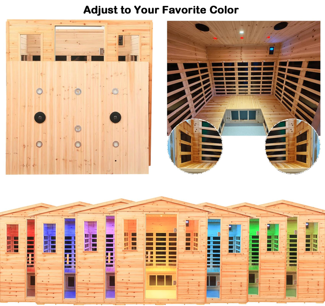 Home Sauna--Smart APP Control 2-3 Person Ultra Low EMF (0-5mG) Far Infrared Sauna for Home, 1520W Hemlock Wood Sauna Room with Bluetooth Speaker & Chromotherapy Lights, LCD Touch Panel, Constant Temperature Cover-TCoU Recommendations from Amazon Products