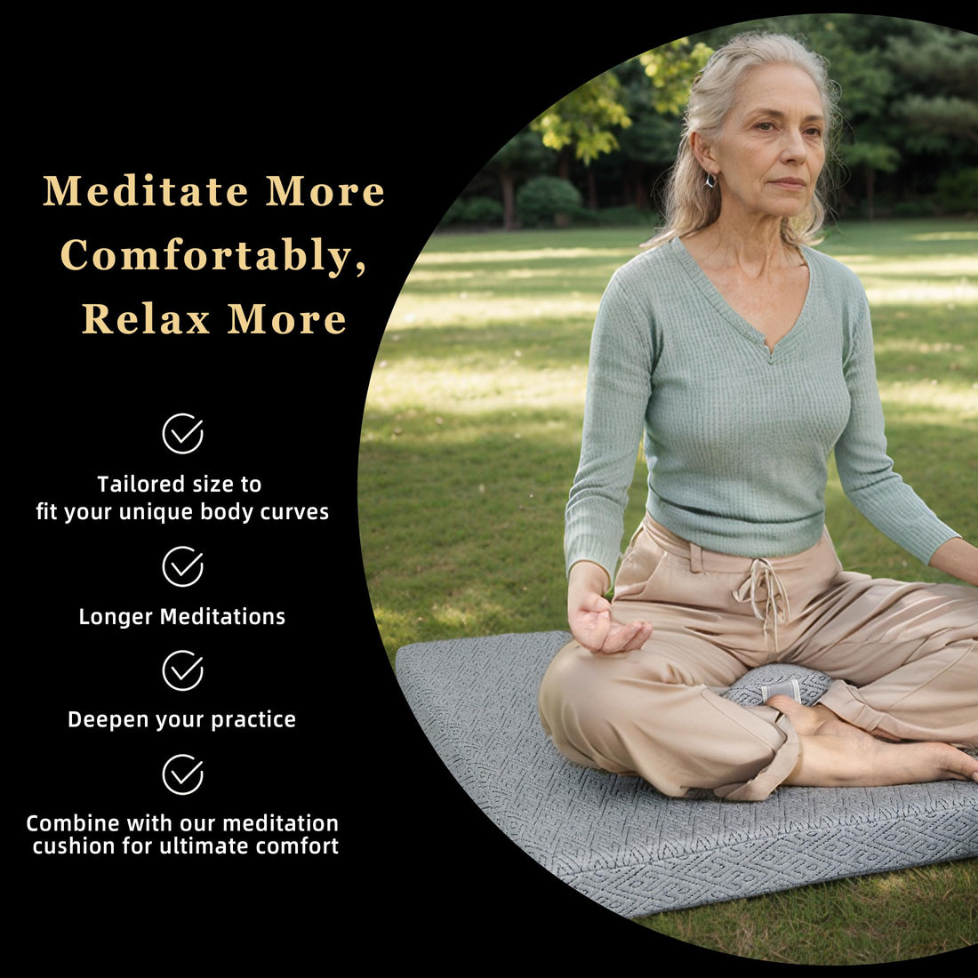 Meditation Cushion Set with Buckwheat Hulls & Memory Foam by Zafu- Ergonomic Support for Yoga & Sitting - Removable Machine-Washable Luxury Velvet Cover - for Adults and Kids (Blue),TCoU Recommendations from Amazon Products