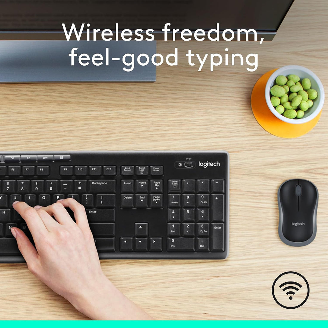 XX-Shop Amazon Products-TCoU affiliate--Logitech MK270 Full Size Wireless Keyboard and Mouse Combo - Black