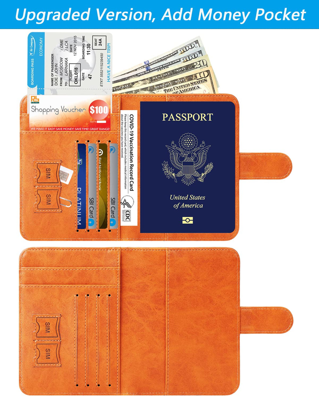 Passport Holder Cover Wallet RFID Blocking Leather Card Case Travel Accessories for Women Men (Pink)-TCoU Recommendations from Amazon Products