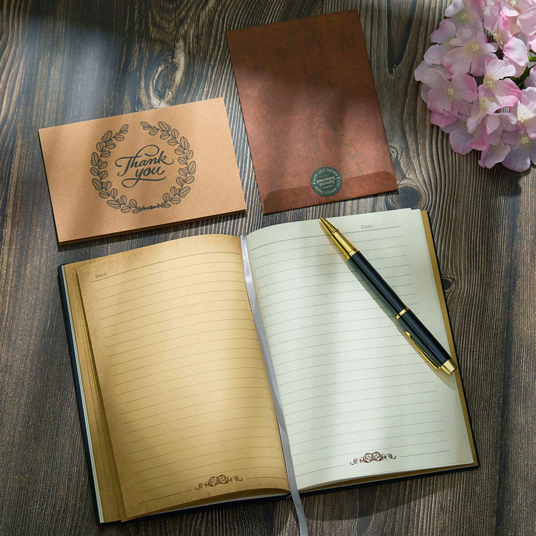 Journal Writing Embossed Leather Notebook - Antique Handmade Leather Daily Notepad Sketchbook, Travel Diary & Notebooks to Write in, Phoenix Gift For Men & Women, with Golden Classic Pen, (Bronze), TCoU Recommendations from Amazon Products