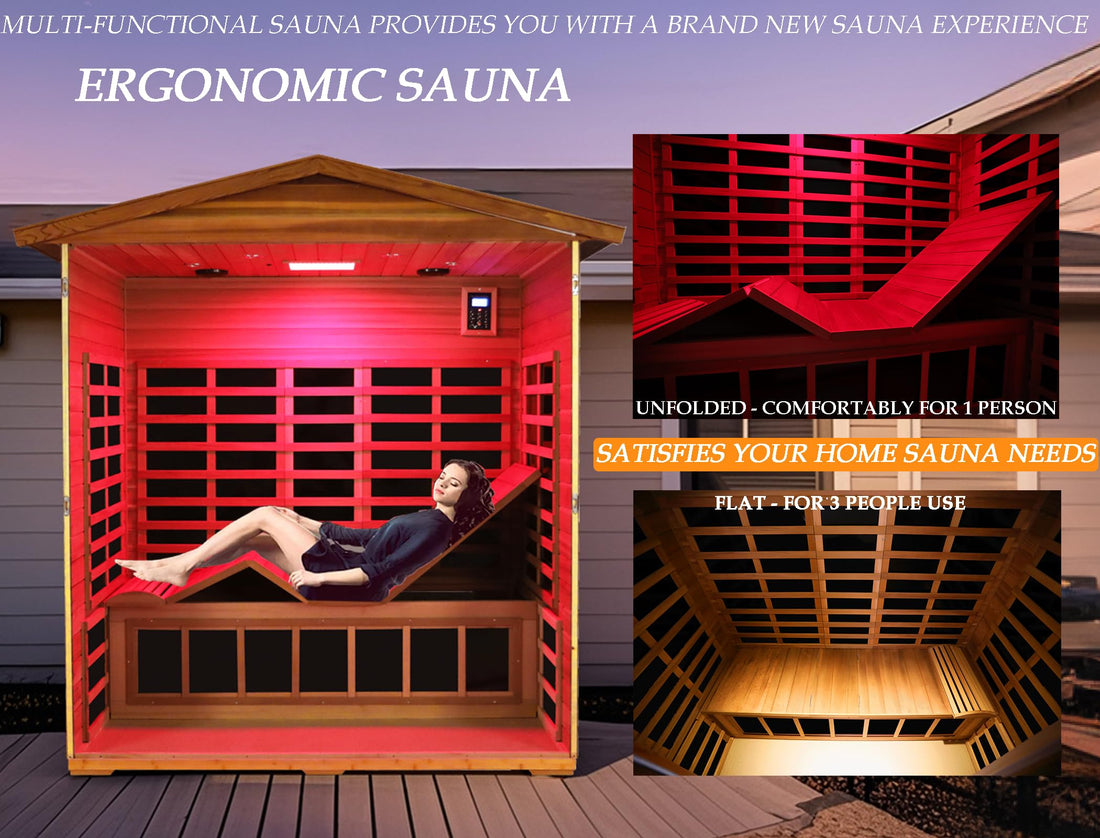 Home Sauna--Smart APP Control 2-3 Person Ultra Low EMF (0-5mG) Far Infrared Sauna for Home, 1520W Hemlock Wood Sauna Room with Bluetooth Speaker & Chromotherapy Lights, LCD Touch Panel, Constant Temperature Cover-TCoU Recommendations from Amazon Products