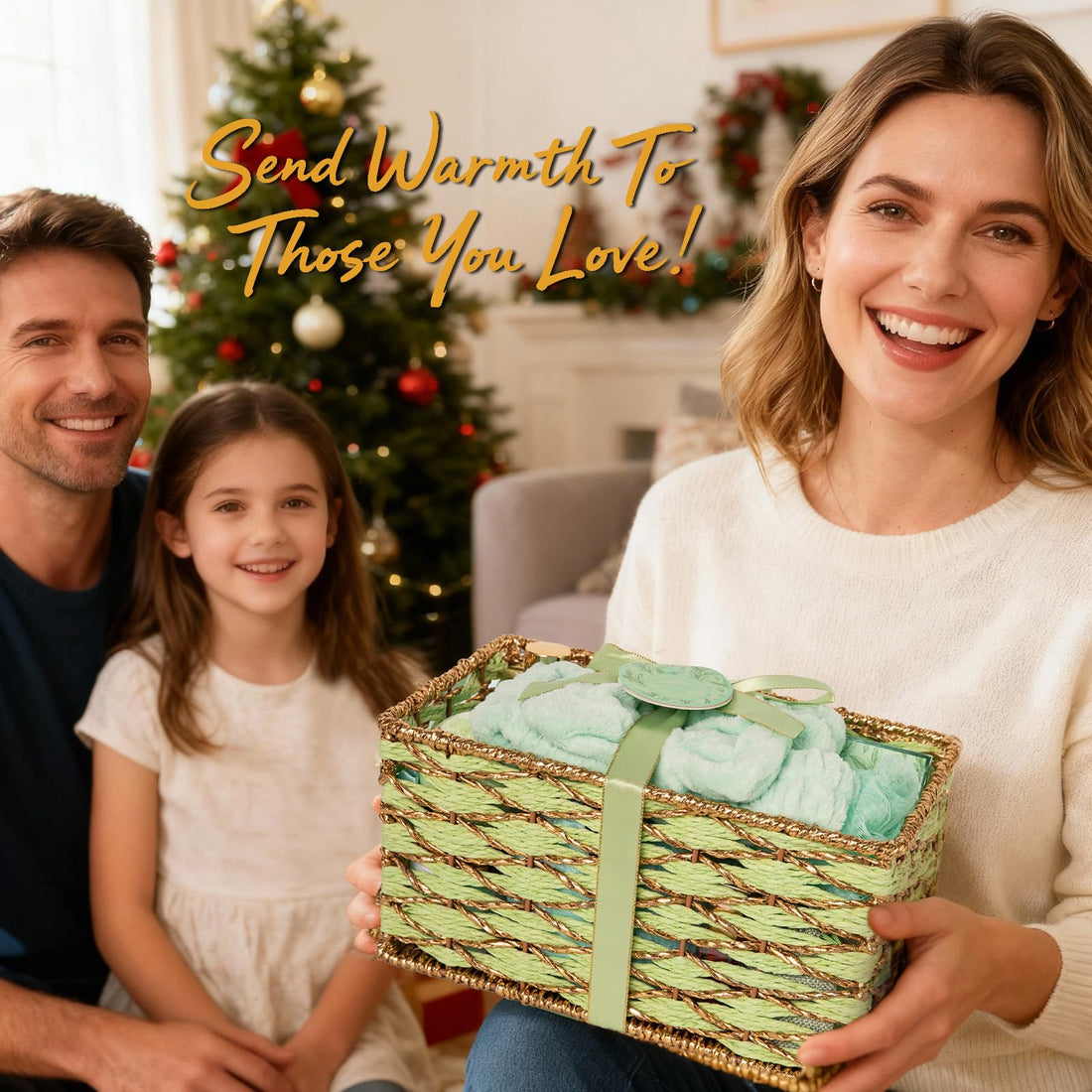 Gift Basket --35 Pcs Mothers Day - Gifts for Mom, Honey & Almond Bath & Body Gift Basket for Women, Face Skin Care Kit, Home Spa Basket Gift Set, Self-Care Gift Kit, Necklace, Birthday, Anniversary, Wife, TCoU Recommendations from Amazon Products