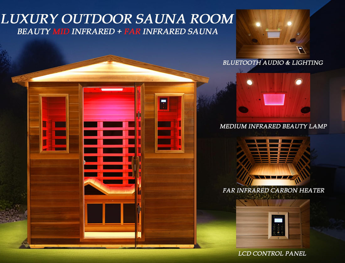 Home Sauna--Smart APP Control 2-3 Person Ultra Low EMF (0-5mG) Far Infrared Sauna for Home, 1520W Hemlock Wood Sauna Room with Bluetooth Speaker & Chromotherapy Lights, LCD Touch Panel, Constant Temperature Cover-TCoU Recommendations from Amazon Products