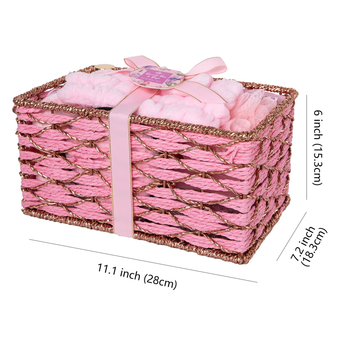 Gift Basket --35 Pcs Mothers Day - Gifts for Mom, Honey & Almond Bath & Body Gift Basket for Women, Face Skin Care Kit, Home Spa Basket Gift Set, Self-Care Gift Kit, Necklace, Birthday, Anniversary, Wife, TCoU Recommendations from Amazon Products