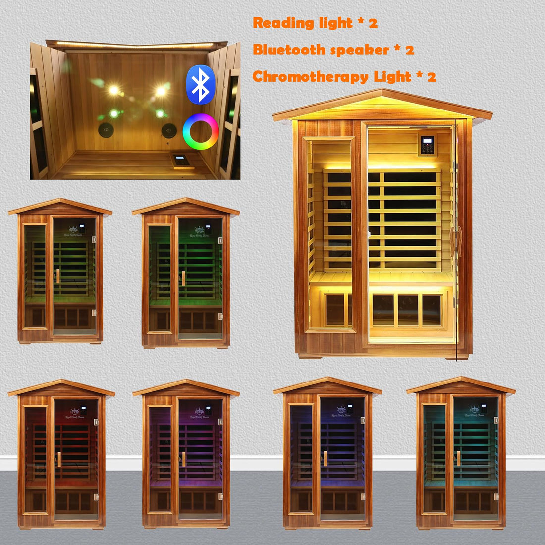 Home Sauna--Smart APP Control 2-3 Person Ultra Low EMF (0-5mG) Far Infrared Sauna for Home, 1520W Hemlock Wood Sauna Room with Bluetooth Speaker & Chromotherapy Lights, LCD Touch Panel, Constant Temperature Cover-TCoU Recommendations from Amazon Products