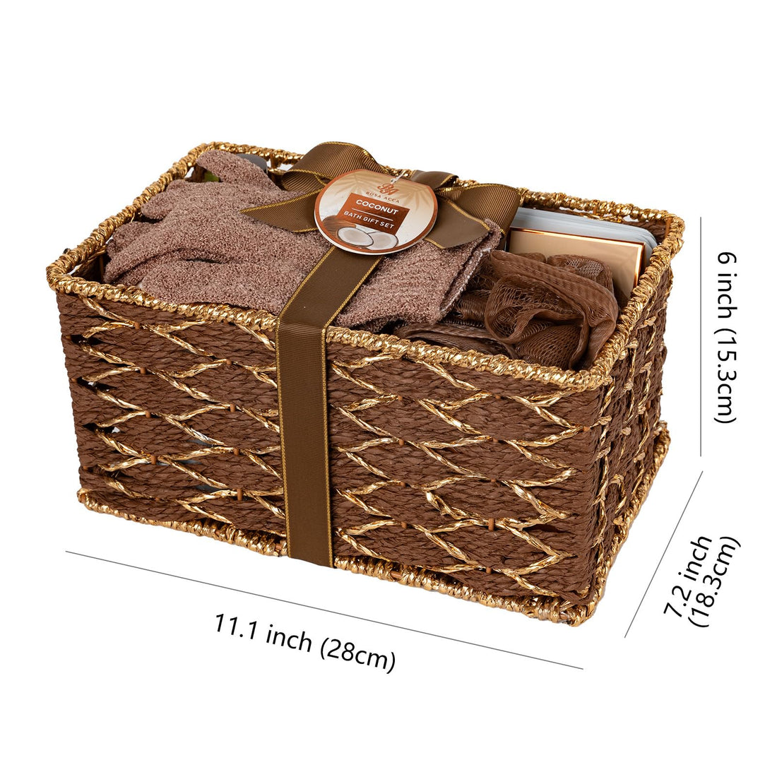 Gift Basket --35 Pcs Mothers Day - Gifts for Mom, Honey & Almond Bath & Body Gift Basket for Women, Face Skin Care Kit, Home Spa Basket Gift Set, Self-Care Gift Kit, Necklace, Birthday, Anniversary, Wife, TCoU Recommendations from Amazon Products