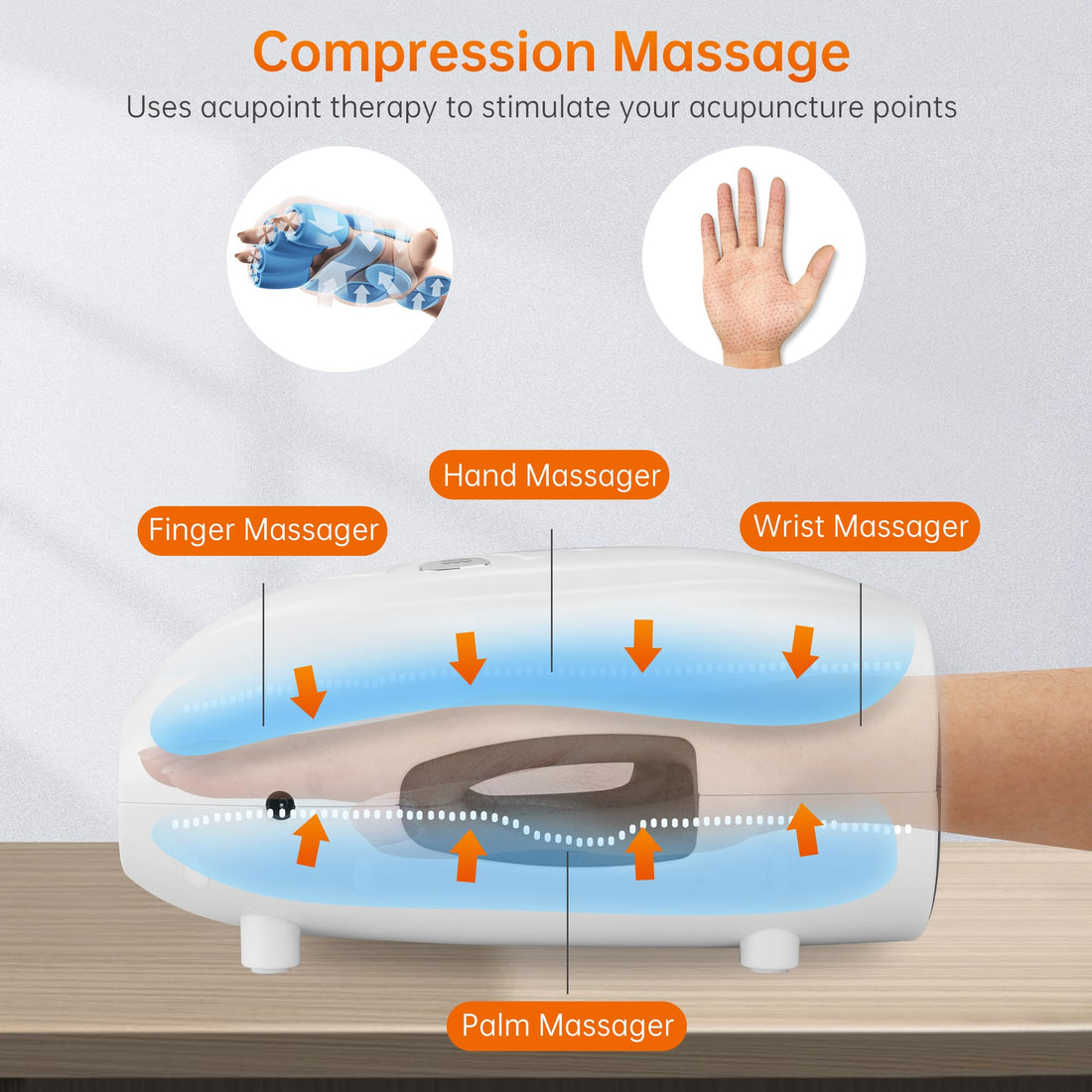 Hand Massager with Heat and Compression, Vibration, Cordless Hand Massager for Arthritis, Carpal Tunnel, Gifts for Women, Men, Mom (Black)-made by Snailax--TCoU Recommendations from Amazon Products