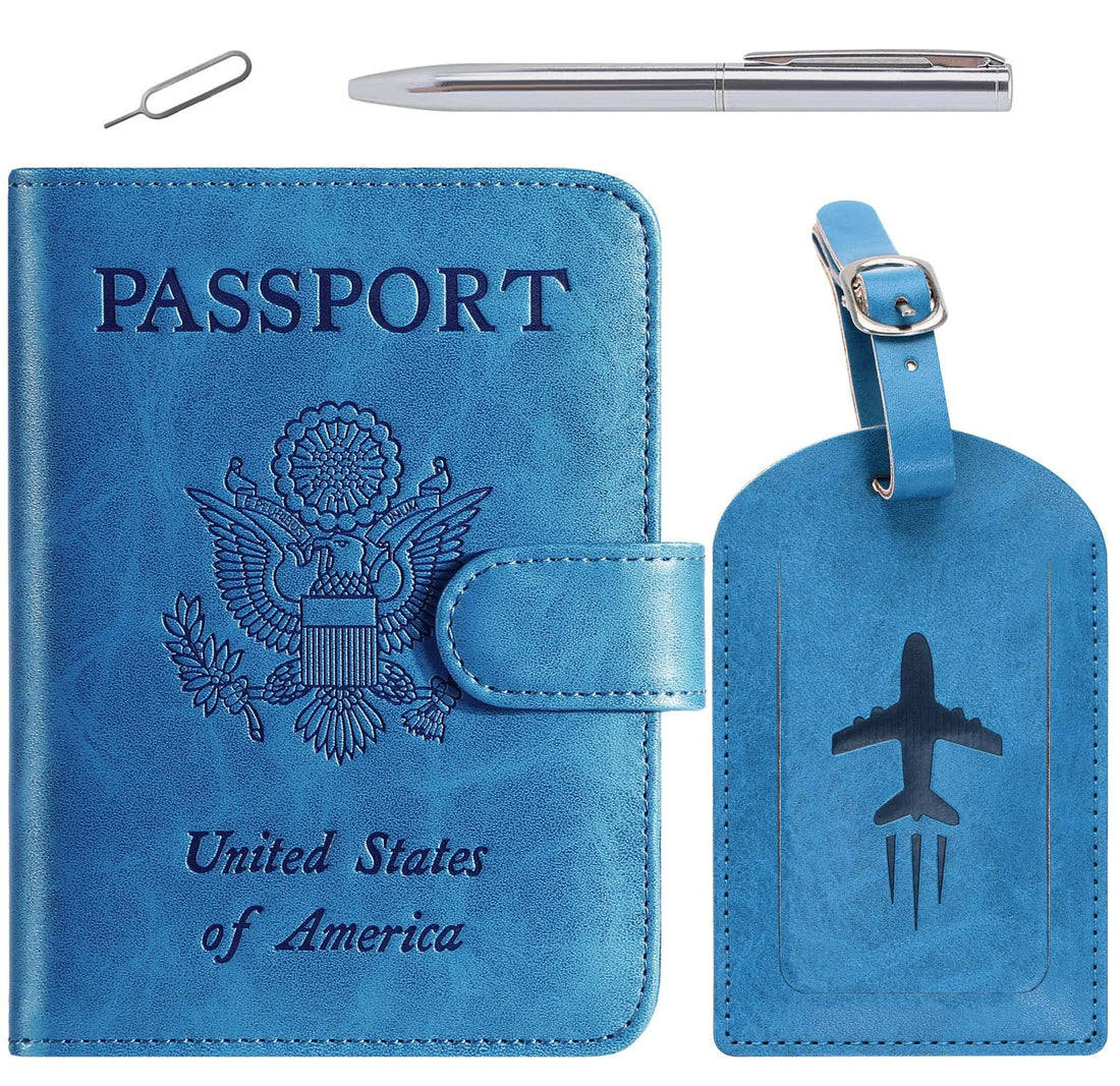 Passport Holder Cover Wallet RFID Blocking Leather Card Case Travel Accessories for Women Men (Pink)-TCoU Recommendations from Amazon Products