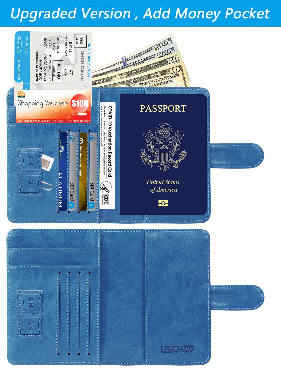 Passport Holder Cover Wallet RFID Blocking Leather Card Case Travel Accessories for Women Men (Pink)-TCoU Recommendations from Amazon Products