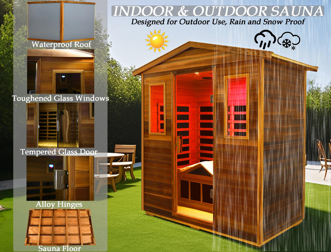 Home Sauna--Smart APP Control 2-3 Person Ultra Low EMF (0-5mG) Far Infrared Sauna for Home, 1520W Hemlock Wood Sauna Room with Bluetooth Speaker & Chromotherapy Lights, LCD Touch Panel, Constant Temperature Cover-TCoU Recommendations from Amazon Products