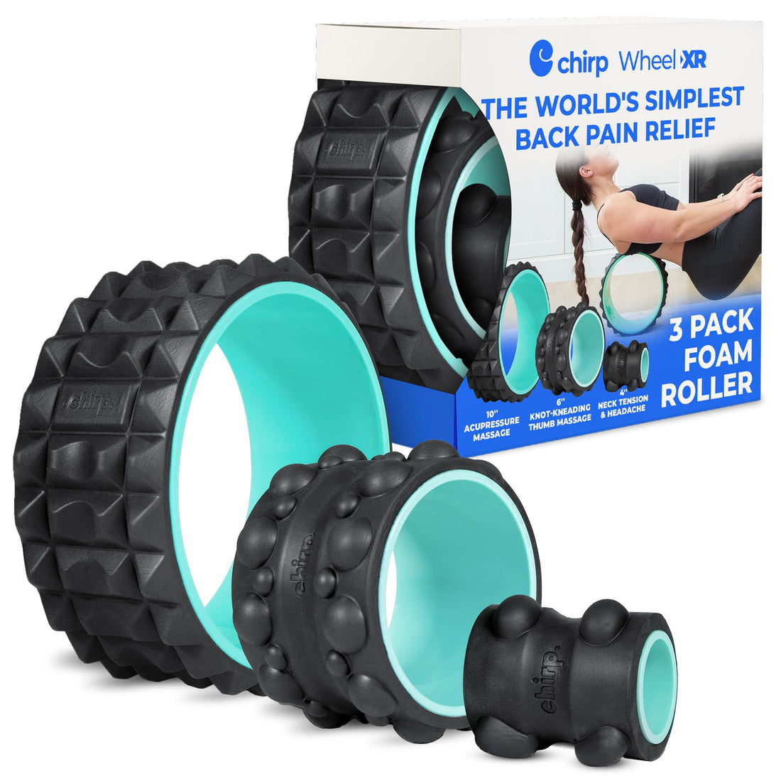 Neck Massager--Chirp Wheel XR Massage Roller for Neck & Headache Relief – Rejuvenate Body, Spinal Care & Tension Through Thumb Pressure Release, TCoU Recommendations from Amazon Prod