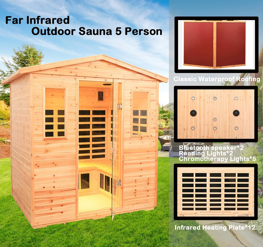 Home Sauna--Smart APP Control 2-3 Person Ultra Low EMF (0-5mG) Far Infrared Sauna for Home, 1520W Hemlock Wood Sauna Room with Bluetooth Speaker & Chromotherapy Lights, LCD Touch Panel, Constant Temperature Cover-TCoU Recommendations from Amazon Products