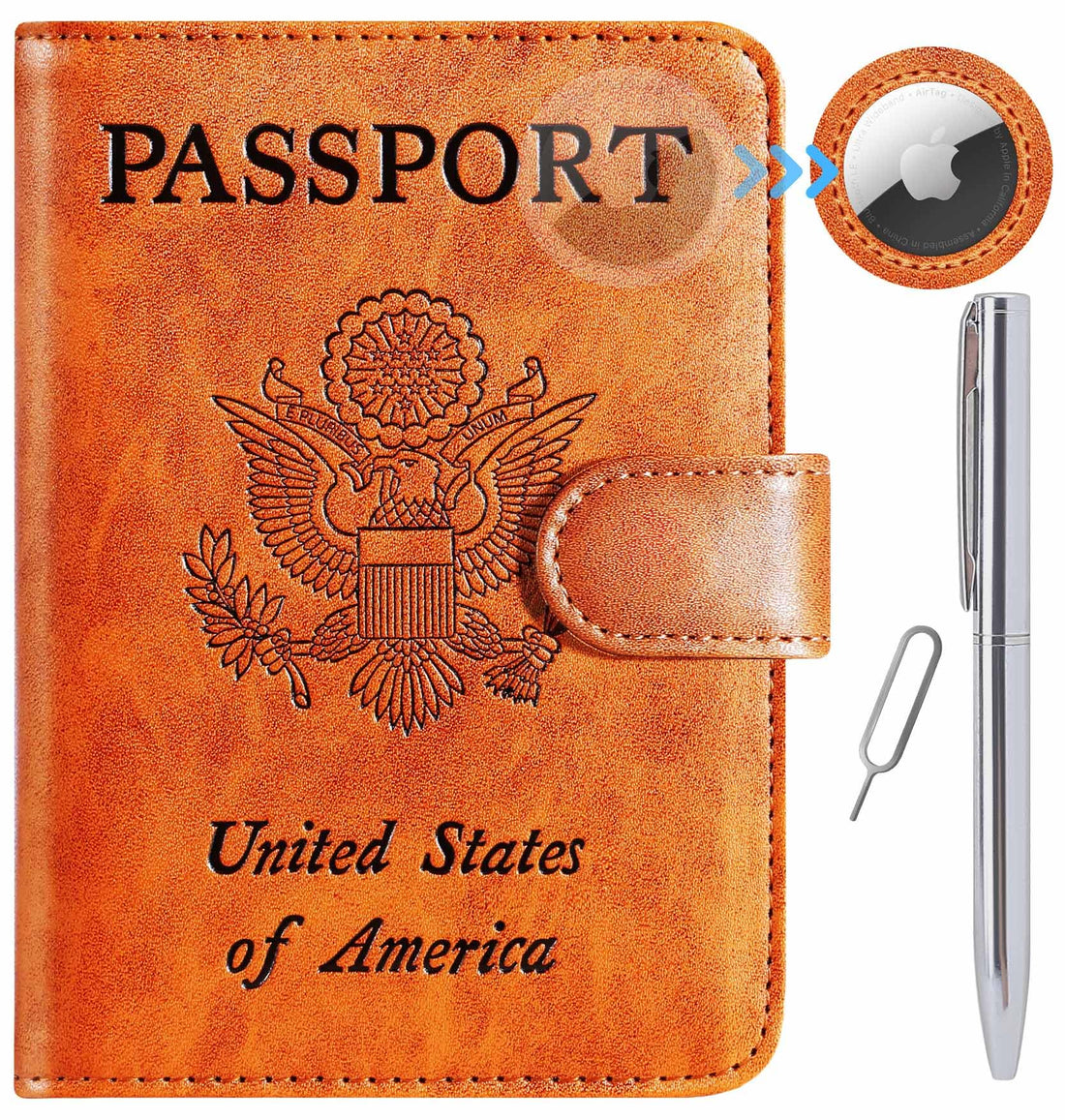 Passport Holder Cover Wallet RFID Blocking Leather Card Case Travel Accessories for Women Men (Pink)-TCoU Recommendations from Amazon Products