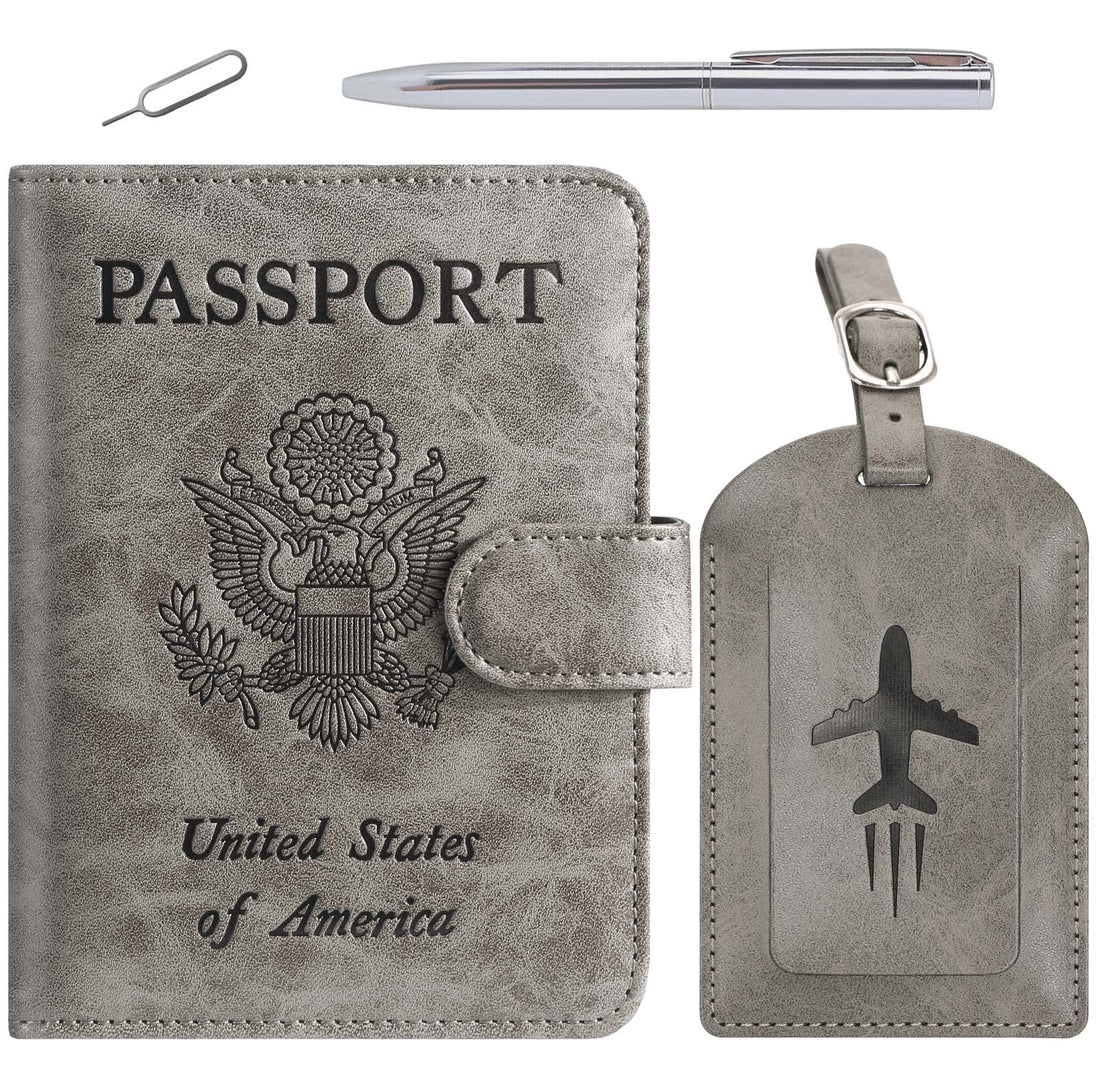 Passport Holder Cover Wallet RFID Blocking Leather Card Case Travel Accessories for Women Men (Pink)-TCoU Recommendations from Amazon Products